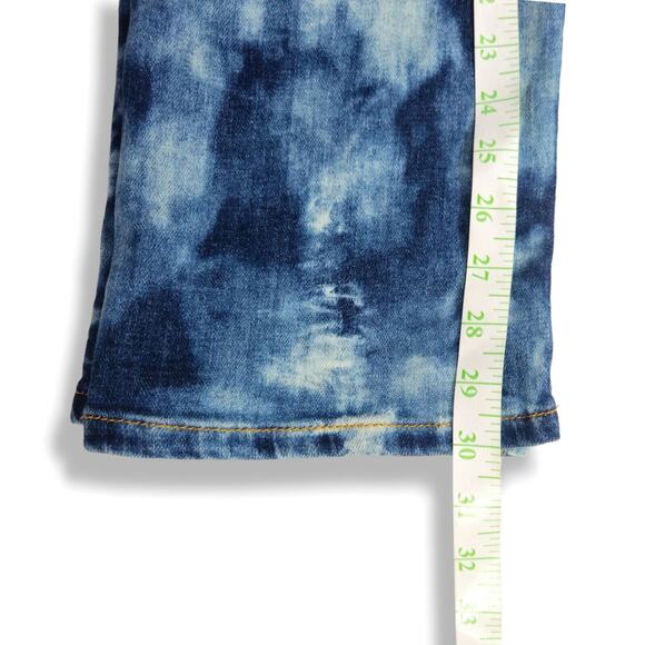 Anthropologie Pilcro Tie Dye Boho Slim Boyfriend Jeans Womens Sz 32 Inseam 30" - Picture 12 of 14